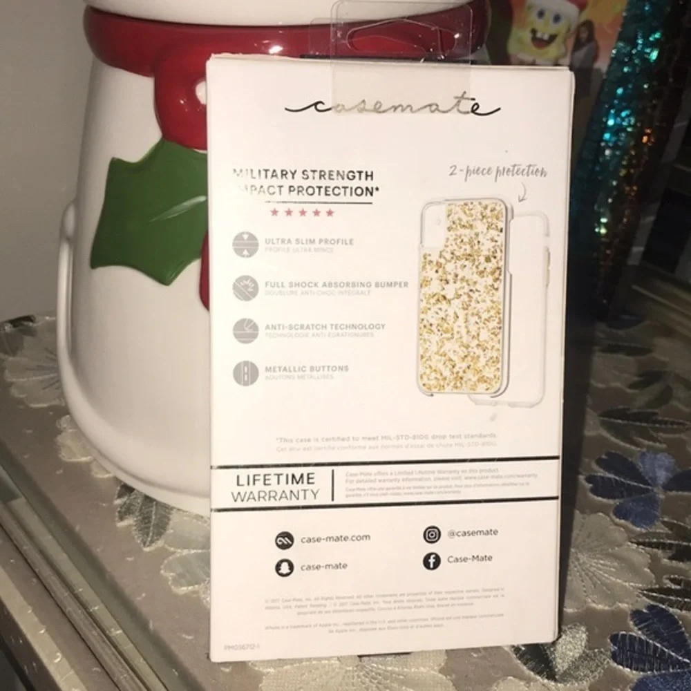 Case-mate iPhoneX 24k gold case